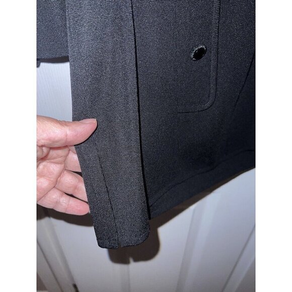 EXCLUSIVELY MISOOK Cardigan Sweater Black Acrylic 3 Button Sz L - Picture 6 of 11